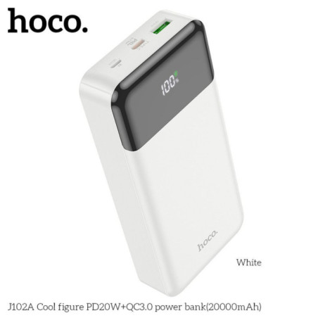 Powerbank Hoco 20000 mAh QC3.0 PD 3A 20W J102A white