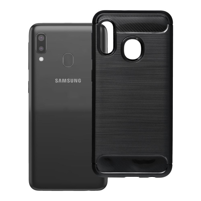 Case for Samsung A20E Carbon 2.0 black Case for Samsung A20E Carbon 2.0 black