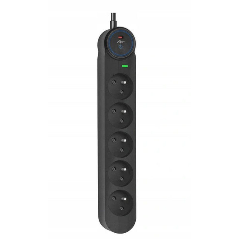 Extension cord 5 sockets Art F2100 1,5 m black Extension cord 5 sockets Art F2100 1,5 m black