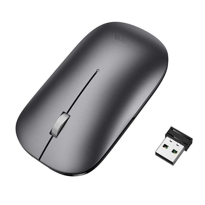 Wireless mouse dual-mode (Bluetooth, 2.4G) 1600 dpi Hoco GM43 grey Wireless mouse dual-mode (Bluetooth, 2.4G) 1600 dpi Hoco GM43 grey