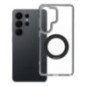 Case for Samsung S26 ULTRA Frame Circle Stand compatible with MagSafe black