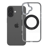 Case for iPhone 17 Frame Circle Stand compatible with MagSafe black