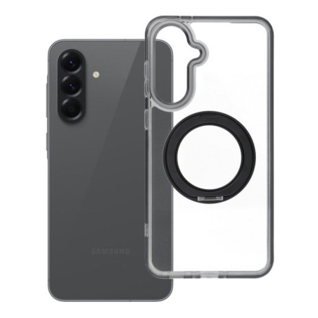 Case for Samsung A56 Frame Circle Stand compatible with MagSafe black