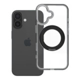 Case for iPhone 16 Frame Circle Stand compatible with MagSafe black