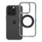 Case for iPhone 16 PRO Frame Circle Stand compatible with MagSafe black