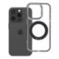 Case for iPhone 15 Pro Frame Circle Stand compatible with MagSafe black
