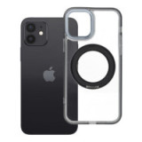 Case for iPhone 12 Frame Circle Stand compatible with MagSafe black