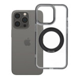 Case for iPhone 13 PRO Frame Circle Stand compatible with MagSafe black
