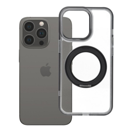 Case for iPhone 13 PRO Frame Circle Stand compatible with MagSafe black