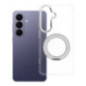 Case for Samsung S26 Frame Circle Stand compatible with MagSafe transparent