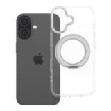Case for iPhone 17 Frame Circle Stand compatible with MagSafe transparent