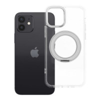 Case for iPhone 12 Frame Circle Stand compatible with MagSafe transparent
