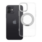 Case for iPhone 12 Frame Circle Stand compatible with MagSafe transparent
