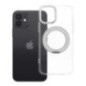 Case for iPhone 12 Frame Circle Stand compatible with MagSafe transparent