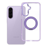 Case for Samsung A37 Frame Circle Stand compatible with MagSafe purple