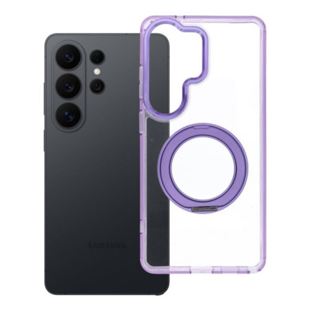 Case for Samsung S26 Ultra Frame Circle Stand compatible with MagSafe purple