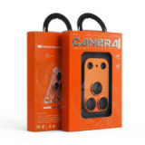 Tempered Glass Camera Lens for iPhone 17 PRO AR+AF Full Metal orange