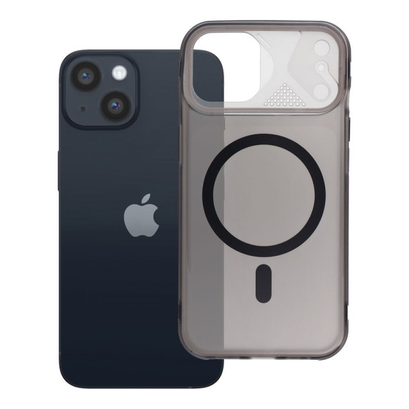 Case for iPhone 14 Aurora compatible with MagSafe black