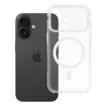Case for iPhone 16 Aurora compatible with MagSafe white