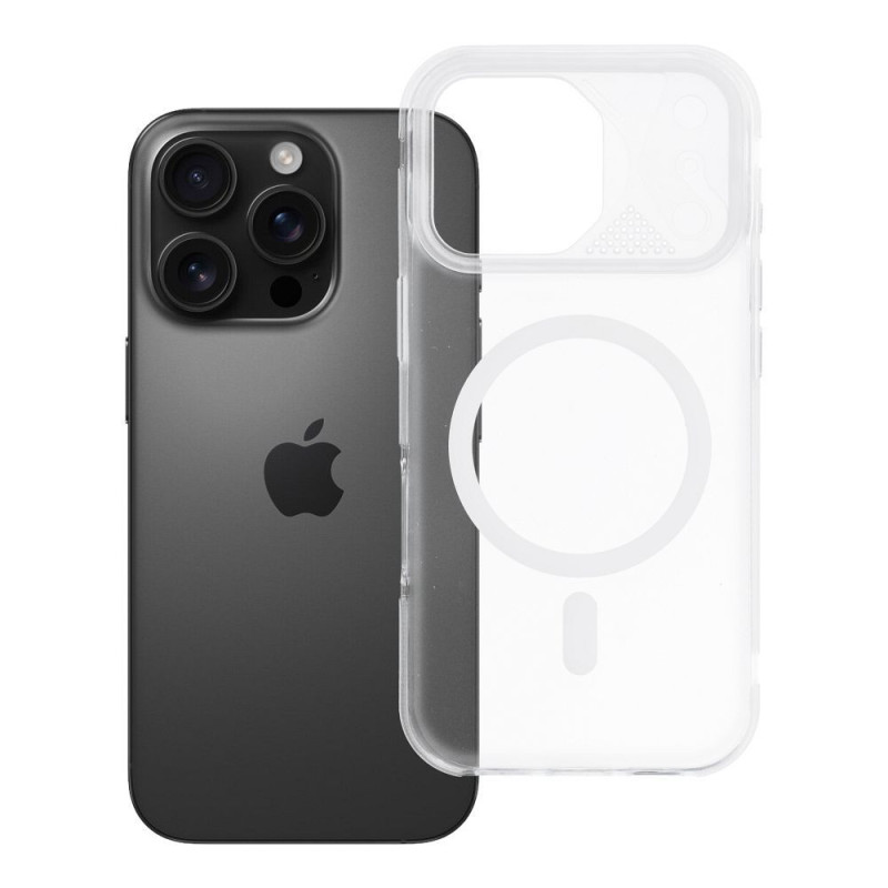 Case for iPhone 16 PRO Aurora compatible with MagSafe white