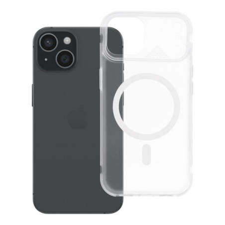 Case for iPhone 15 Aurora compatible with MagSafe white