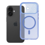 Case for iPhone 16 Aurora compatible with MagSafe blue