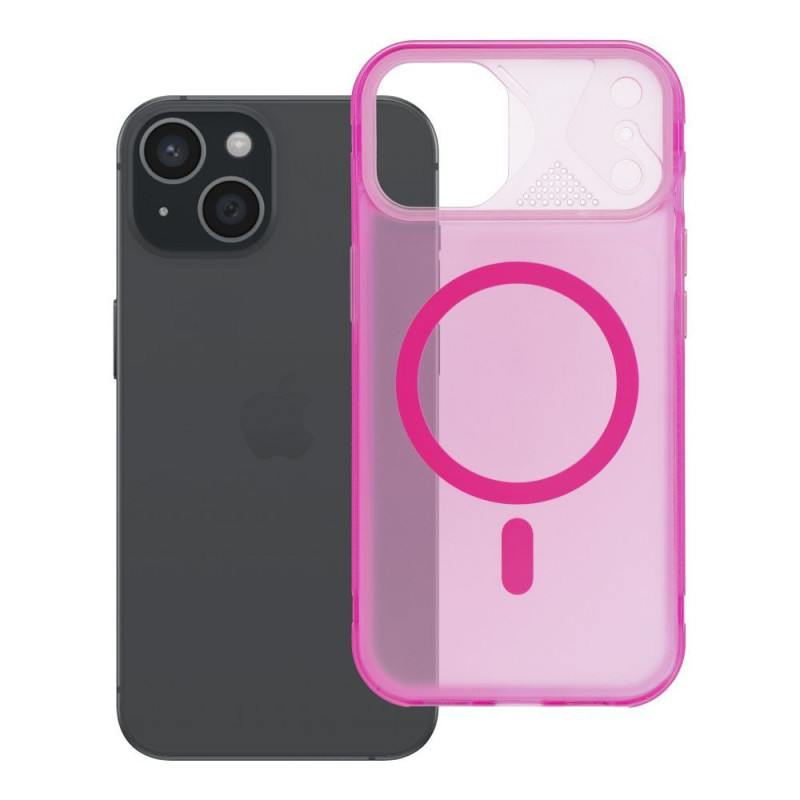 Case for iPhone 15 Aurora compatible with MagSafe pink Case for iPhone 15 Aurora compatible with MagSafe pink