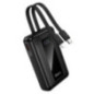 Powerbank 10000 mAh QC PD 22,5W with built-in cables USB C+ Lightning Hoco J162 black Powerbank 10000 mAh QC PD 22,5W with built-in cables USB C+ Lightning Hoco J162 black