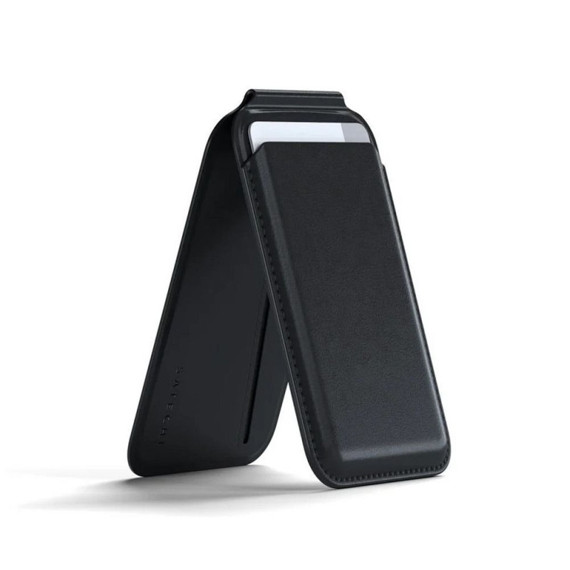 Leather wallet with stand, compatible with MagSafe Satechi Vegan Leather Wallet Stand black Leather wallet with stand, compatible with MagSafe Satechi Vegan Leather Wallet Stand black