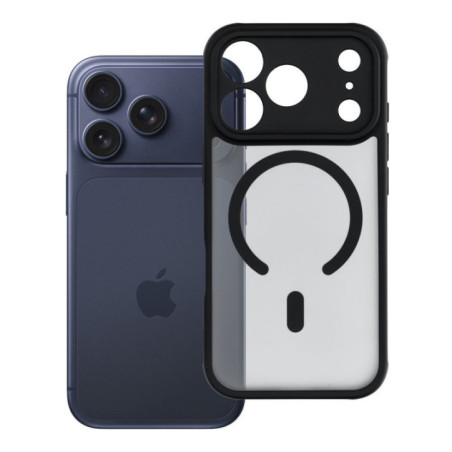 Case for iPhone 17 Pro / 18 Pro Full Matte Mag Cover compatible with MagSafe black