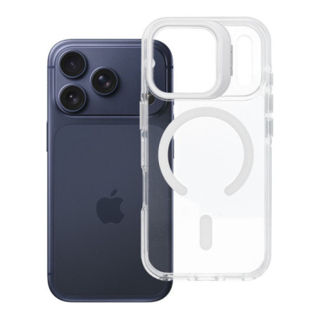 Case for iPhone 17 Pro / 18 Pro Lens Mag Cover compatible with MagSafe white