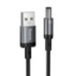 Cable USB A to DC 5,5mm Hoco 5V/1A 1m X129 Advantage black Cable USB A to DC 5,5mm Hoco 5V/1A 1m X129 Advantage black