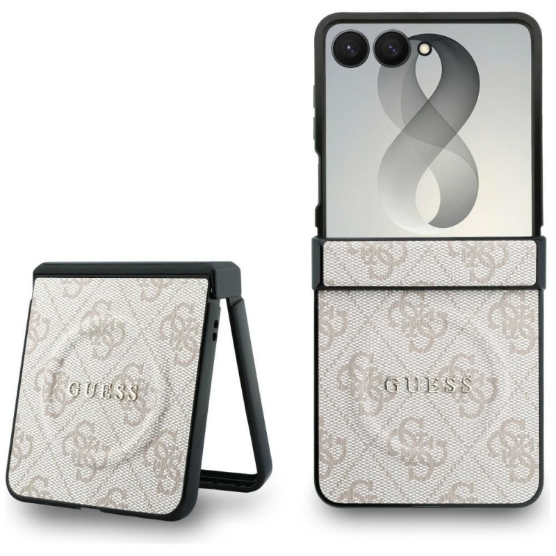GUESS case for SAMSUNG GALAXY Z FLIP 8 compatible with MagSafe (4G Classic) pink