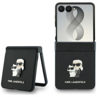 KARL LAGERFELD case for SAMSUNG GALAXY Z FLIP 8 (Karl&Choupette Saffiano Pins) black