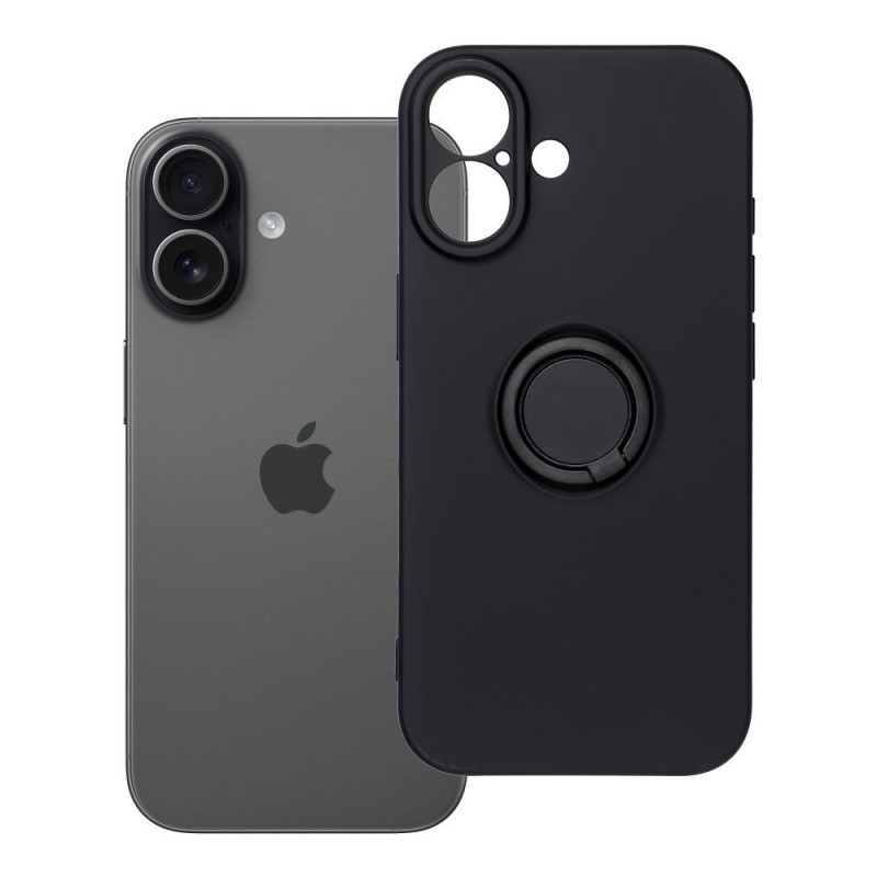 Case for iPhone 17 Silicone Ring black