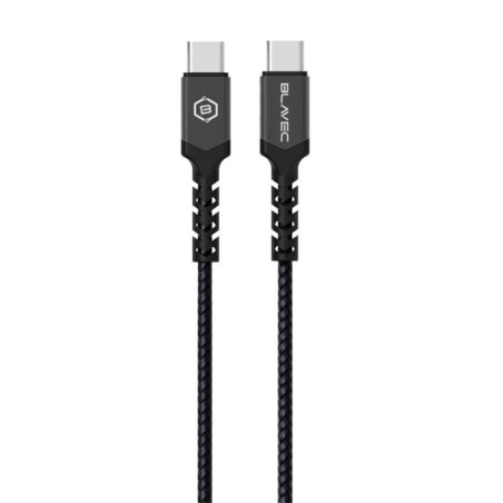 CABLE USB-C / USB-C 100 cm 60W black BLAVEC Raptor Braided