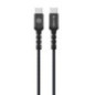 CABLE USB-C / USB-C 100 cm 60W black BLAVEC Raptor Braided