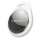 BOROFONE GPS Locator Tracker Tag white (UNIVERSAL for Apple Find + Android Find Hub)