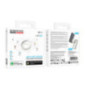 BOROFONE GPS Locator Tracker Tag white (UNIVERSAL for Apple Find + Android Find Hub)