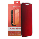 Bestsuit Flexible Hybrid Glass 5D Colorfull Privacy 180 for IPHONE 15 Pro Max magenta