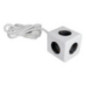 Power strip cube 5 sockets max 3680W with 1,4m power cable E03 white Power strip cube 5 sockets max 3680W with 1,4m power cable E03 white