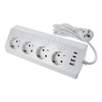Power strip with 4 sockets max 3680W