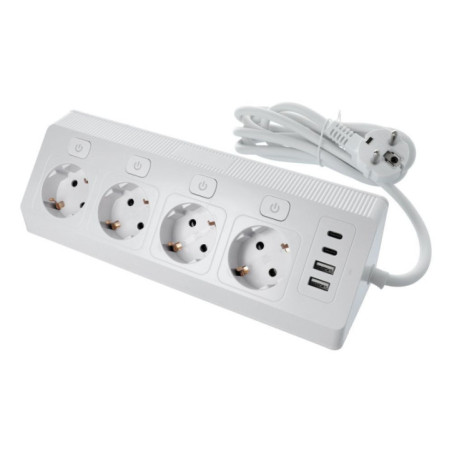 Power strip with 4 sockets max 3680W