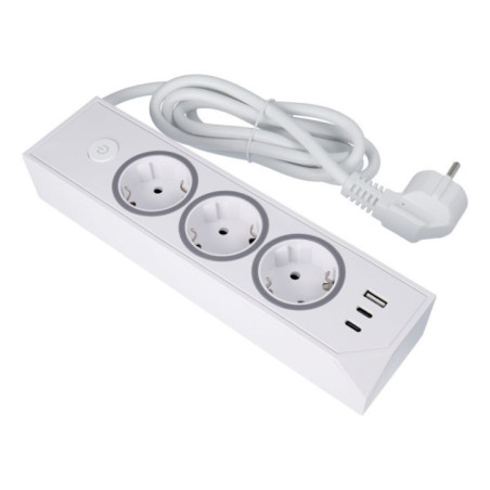Power strip with 3 sockets max 3680W