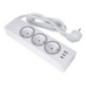 Power strip with 3 sockets max 3680W, 1xUSB A, 2x type C 25W ports with 1,5m power cable E59 white Power strip with 3 sockets max 3680W, 1xUSB A, 2x type C 25W ports with 1,5m power cable E59 white