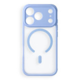 Case for iPhone 18 Pro / 17 Pro Full Matte Mag Cover compatible with MagSafe light blue