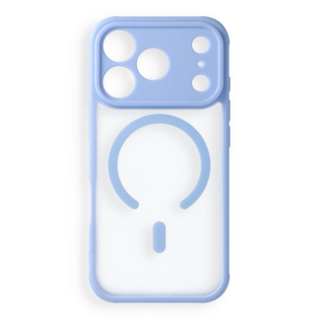 Case for iPhone 18 Pro / 17 Pro Full Matte Mag Cover compatible with MagSafe light blue