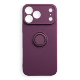 Case for iPhone 18 Pro Max / 17 Pro Max Silicone Ring dark cherry