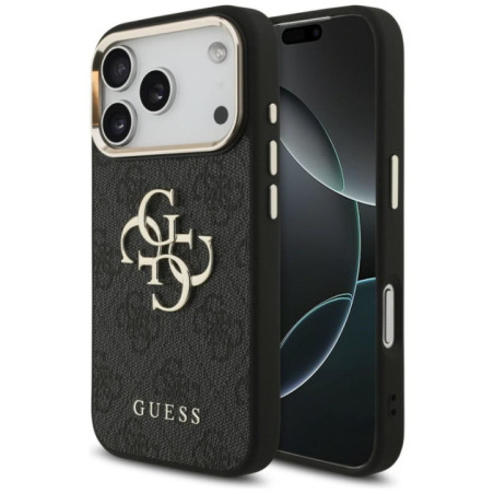 GUESS case for IPHONE 18 Pro / 17 Pro GUE005483 (PU W/ Big 4G Classic Logo) black gold