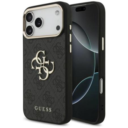 GUESS case for IPHONE 18 Pro Max / 17 Pro Max GUE005594 (PU W/ Big 4G Classic Logo) black gold